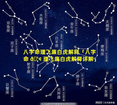 八字命理飞廉白虎解释「八字命 🦢 理飞廉白虎解释详解」